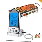 Wireless Remote Meat Oven Thermometer with Timer and Temperature Gauge