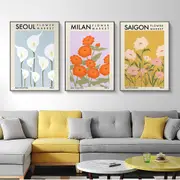 Flower Market 3 sets Poster Wall Art