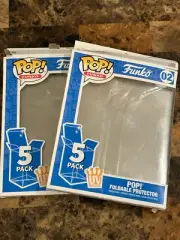 Funko Pop! 5 Pack UV Foldable Stadard Pop Protectors New Box Plus Open Box Of 3