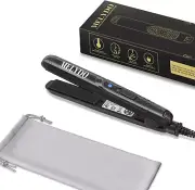 Portable Mini Flat Iron Hair Straightener Ceramic Tourmaline PTC Heater