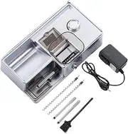 qwmvhfg, 8.0/6.5/5.5Mm Fully Automatic Cigarette Making Machine, Cigarette Filling Machine with Tension Adjustment, 5-Speed Adjustment, Infrared Sensor and Counting(Silver)