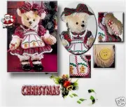 Franklin Mint HOLLY CHRISTMAS DRESS-UP TEDDY BEAR NIB