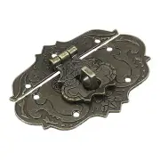Hasp Clasp Latch Lock, 76 x 56mm Decorative Retro Toggle Latch, Bronze