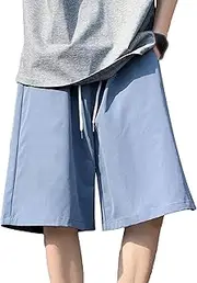 [JEShifangjiusu] Men's Running Solid Color Beach 5 Point Shorts Quick Dry Basketball Shorts Straight Casual Lightweight Shorts