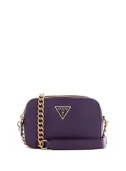 GUESS Women's Purple Noelle Crossbody Camera Bag