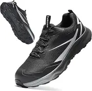 [Furuian] Composite Toe Shoes for Men Not Steel Toe Shoes for Men Safety Shoes for Men Composite Toe Comfortable Non Slip Lightweight Work Shoes for Men Breathable Mens Composite Toe Work Shoes Black