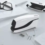NEW Leitz Wow Stapler Battery Powered - White + Box 1000 Staples - White