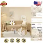 Khaki Chenille Loveseat Covers - Machine Washable Dog & Cat Couch Protector