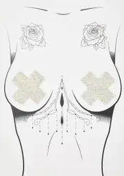 [Neva Nude] Bling Reusable X Pasties