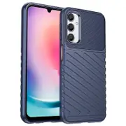 TPU Phone Cover For Samsung Galaxy A24 4G Thunder Series Thickened Twill Texture Cell Phone Case