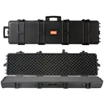 VEVOR Rifle Case, Rifle Hard Case with 3 Layers Fully-protective Foams, 50 inch lockable Hard Gun Case with Wheels, IP67 Waterproof & Crushproof, for