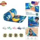 Soft and Lightweight 7 lbs Dinosaur Weighted Blanket - Nurturing Sleep Solution
