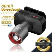 Super Bright LED Zoom Head Lamp USB Rechargeable Head Light Head Torch D1P0