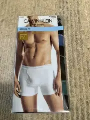 Calvin Klein Men's Underwear Boxer Briefs 100% Cotton Classic Fit Size M 4-Pack