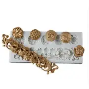 Cupcake Cookie Cutters Vintage Embossed Pattern Bakeware Tools Durable