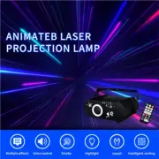 3D Animation Full Color Laser Projector Light DJ Disco Stage Party Light Remote