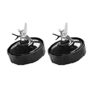 2pcs 7Fin Blade Blender Replacement For Nutri Ninja Auto IQ 1000 1300 1500 BL642 BL480
