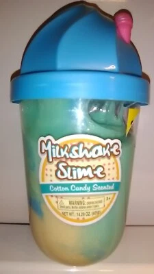 Milkshake Slime~Cotton Candy Scented 14.29oz~Green Blue Yellow~2019~VHTF~4+