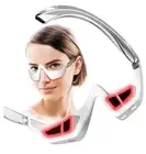 Under Eyes Red Light Therapy Massager Glasses,Microcurrent Eye face led red