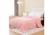Bedding King Super Soft 4kg Queen/King Mink Blanket - Soft Rose Plush