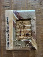 Maui Hawaii Handmade Blank Book Postcard Aloha Banana Leaf Turtle Palm Tree