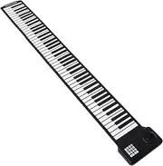 Yardwe Portable Keys Foldable Roll Up Piano Keyboard with Built in Speaker Travel Friendly Silicone Electronic Piano for Beginners and Musicians Full Range of Notes