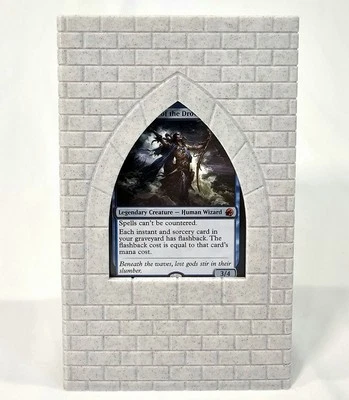 MTG Commander Deck Box, Castle Wall Display, For Magic The Gathering - Box Only