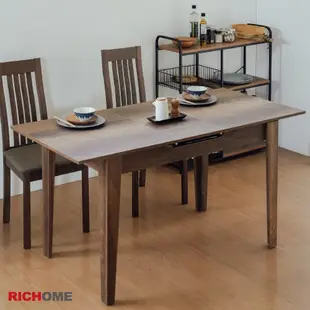 RICHOME 安卡拉可延伸餐桌(只有桌子)-2色 餐桌 延伸餐桌 桌子 DS088