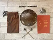 Steel Drum 6 inch 8 Notes Percussion Instrument With Drum Mallets Bag New