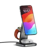 Satechi 3in1 Wireless Charging Stand Qi2 For Apple Watch/iPhone/AirPods BLK