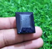 Natural Blue Sapphire Faceted Octagon 124 Crt Loose Gemstone For Jewelry