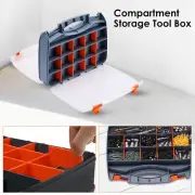 Organiser Compartment Parts Storage Screws Nails Carry Case Tool Box DIY