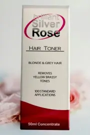 BRILLIANT SILVER ROSE HAIR TONER 50ml Remove Yellow & Brassy Tone POST SAME DAY