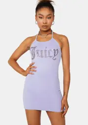 [JUICY COUTURE] Freesia Big Bling Terry Halter Dress