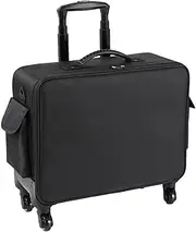 [Ysyqkn] Rolling Makeup Train Case, Trolley, Cosmetic Case, Makeup Case with Wheels, Travel Hairdressing Case for Women Traveling Home