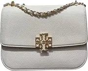 [Tory Burch] Britten Small Adjustable Shoulder Bag with Gold Tone Hardware (New Ivory), New Ivory