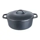 Forza Cast-Iron Casserole With Lid Pre-Seasoned Cookware Induction NEW