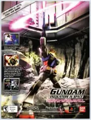 Print Ad 2003 Gundam Encounters In Space PS2 Mech Original Promo Poster Art