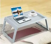 Plastic Foldable Desk Breakfast Bed Table Computer Laptop Holder Portable Desk