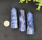 Wholesale Lot 1 Lb Natural Sodalite Stone Obelisk Tower Crystal Wand Clearance