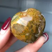 46g Natural Ocean Jasper Quartz specimens Sphere Love Heart Mineral G708