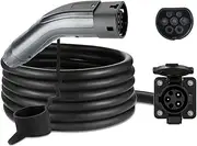 Connector Ev Car Charger Type 1 to Type2 Adapter Electric Vehicle Charging Adapte/Cable Length is 1 m(Gray-3.5KW with 3M Cable)