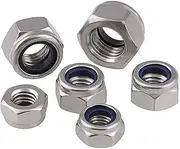 Dreneco M2(2mm) Nyloc Hex Nut, Stainless Steel Nylon Insert Lock Nuts