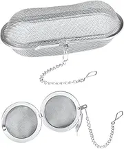 [PEUTIER] 2pcs Ultrasonic Cleaner Baskets, Fine Mesh Stainless Steel Small Parts Cleaning Basket with Lock, Jewelry Cleaning Basket for Jewelry, Watch Parts (2 Styles)