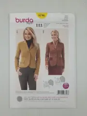 Burda Sewing Pattern 6746 Women's Jacket Pattern Size US 8-18 EUR 17-22 NEW
