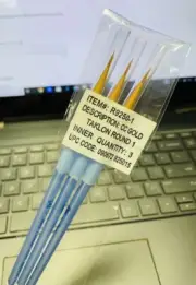 Crafter's Choice Gold Taklon Round Brush -Size 1 - R9250-1 *SET OF 3*