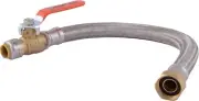 SharkBite Max Flexible Water Heater Connector 3/4" Ball Valve x 3/4" FIP x 18"