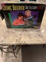 1995 Vintage Educational Insights Cosmic Observer 50x Telescope Astronomy Set.