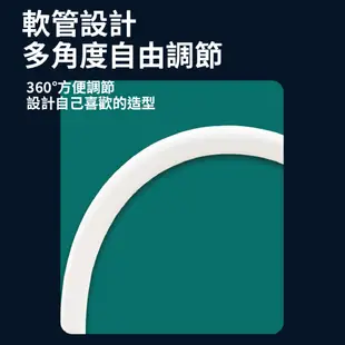 【利百代】宿舍好物 充電式LED檯燈 桌燈 led 書桌燈 護眼檯燈 環形檯燈USB摺疊護眼檯燈 插電款 LY-01D