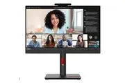 LENOVO ThinkVision T24mv-30 23.8' FHD USB-C Docking IPS Monitor Height Adjust Tilt Swivel Pivot Daisy Chain DP HDMI LAN 4xUSB3.2 Hub Webcam Speakers